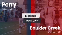 Matchup: Perry vs. Boulder Creek  2018