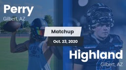 Matchup: Perry vs. Highland  2020