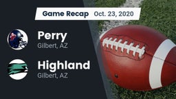 Recap: Perry  vs. Highland  2020