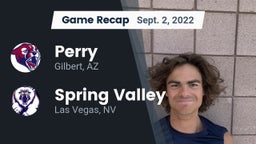 Recap: Perry  vs. Spring Valley  2022