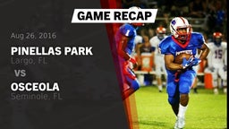 Recap: Pinellas Park  vs. Osceola  2016