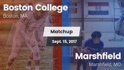 Matchup: Boston College vs. Marshfield  2017