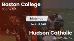 Matchup: Boston College vs. Hudson Catholic  2017