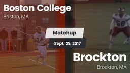 Matchup: Boston College vs. Brockton  2017