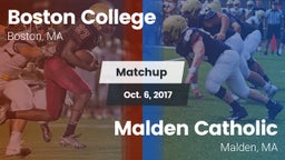 Matchup: Boston College vs. Malden Catholic  2017