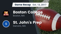 Recap: Boston College  vs. St. John's Prep 2017