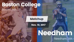 Matchup: Boston College vs. Needham  2017