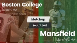 Matchup: Boston College vs. Mansfield  2018