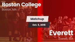 Matchup: Boston College vs. Everett  2018