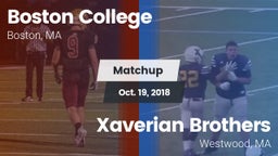 Matchup: Boston College vs. Xaverian Brothers  2018