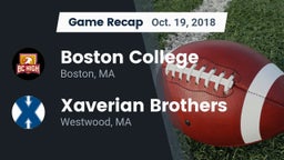 Recap: Boston College  vs. Xaverian Brothers  2018