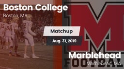 Matchup: Boston College vs. Marblehead  2019