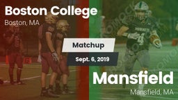 Matchup: Boston College vs. Mansfield  2019