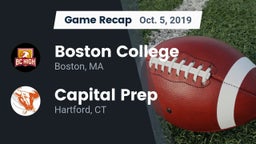 Recap: Boston College  vs. Capital Prep  2019
