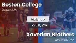 Matchup: Boston College vs. Xaverian Brothers  2019