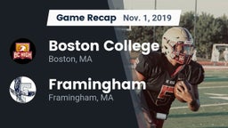 Recap: Boston College  vs. Framingham  2019