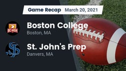 Recap: Boston College  vs. St. John's Prep 2021