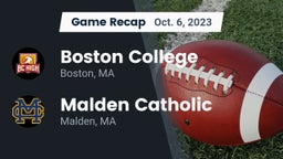 Recap: Boston College  vs. Malden Catholic  2023