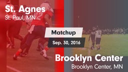 Matchup: St. Agnes vs. Brooklyn Center  2016