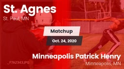 Matchup: St. Agnes vs. Minneapolis Patrick Henry  2020