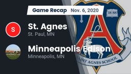 Recap: St. Agnes  vs. Minneapolis Edison  2020