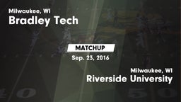 Matchup: Bradley Tech vs. Riverside University  2016