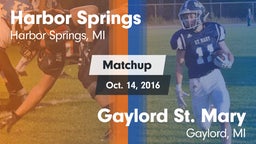 Matchup: Harbor Springs vs. Gaylord St. Mary  2016