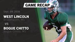 Recap: West Lincoln  vs. Bogue Chitto  2016