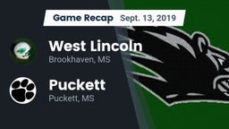 Recap: West Lincoln  vs. Puckett  2019