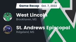 Recap: West Lincoln  vs. St. Andrews Episcopal  2022