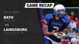 Recap: Bath  vs. Laingsburg  2016