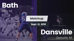 Matchup: Bath vs. Dansville  2018