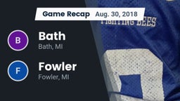 Recap: Bath  vs. Fowler  2018