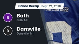 Recap: Bath  vs. Dansville  2018