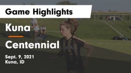 Kuna  vs Centennial  Game Highlights - Sept. 9, 2021