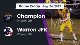 Recap: Champion  vs. Warren JFK 2017