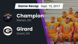 Recap: Champion  vs. Girard  2017