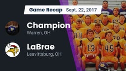 Recap: Champion  vs. LaBrae  2017