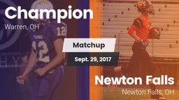 Matchup: Champion vs. Newton Falls  2017