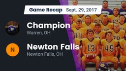 Recap: Champion  vs. Newton Falls  2017