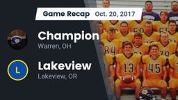 Recap: Champion  vs. Lakeview  2017