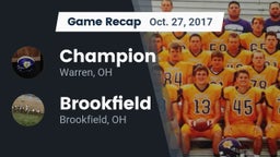 Recap: Champion  vs. Brookfield  2017