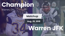 Matchup: Champion vs. Warren JFK 2018