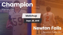 Matchup: Champion vs. Newton Falls  2018