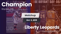 Matchup: Champion vs. Liberty Leopards 2018