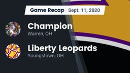 Recap: Champion  vs. Liberty Leopards 2020