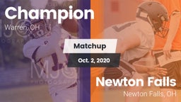 Matchup: Champion vs. Newton Falls  2020