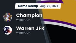 Recap: Champion  vs. Warren JFK 2021