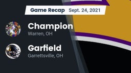 Recap: Champion  vs. Garfield  2021