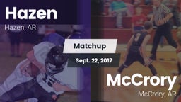 Matchup: Hazen vs. McCrory  2017